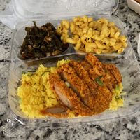 Fried chikn plate at Pure Soul in Durham