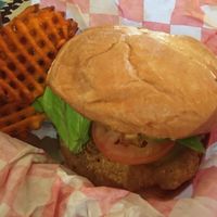 The Kind Chicken Sandwich!! Yum 😋💗  at Pure Soul in Durham