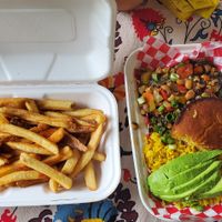 Soul Bowl and Idaho Fries at Pure Soul in Durham