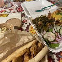 Po’boy plate  at Pure Soul in Durham
