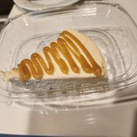 Cheese cake with Carmel at Pure Soul in Durham