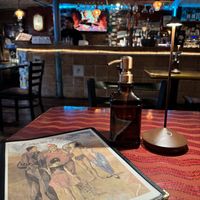 Low lighting, Latino and French music   at Caravan of Dreams in New York City