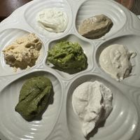 Caravan sampler (miso tahini was the best)  at Caravan of Dreams in New York City