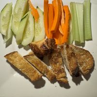 Crudite and sourdough  at Caravan of Dreams in New York City