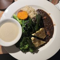 Macrobiotic platter   at Caravan of Dreams in New York City