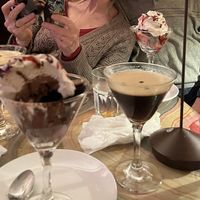 Brownie and ice cream .  at Caravan of Dreams in New York City