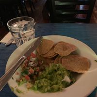 Raw nachos!  So delicious at Caravan of Dreams in New York City