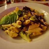 Cashew lemon pasta  at Caravan of Dreams in New York City