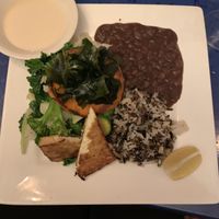 Macrobiotic platter  at Caravan of Dreams in New York City