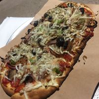 Vegan special , vio life , seiten pepperoni and sausage  at The Guardian Brewing Co in Muncie
