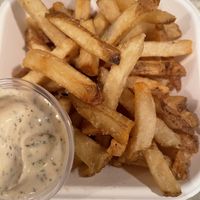 fries and vegan ranch  at Burger Lounge in San Diego
