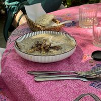 Mushroom soup  #Veganuary at GoFresh in Phuket