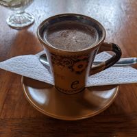 Hot chocolate included in the tour.  at Yumbos Chocolate in Mindo