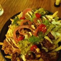 Loaded fries at Three Sisters Brewery in New Plymouth