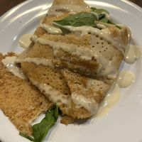 This is a half portion!  at Give a Crepe in Erie