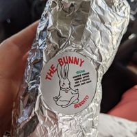 Delicious vegan burrito at Bunny and Clyde's Corner Cafe and Market in Salida