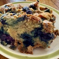  Vegan bread pudding   at Bunny and Clyde's Corner Cafe and Market in Salida
