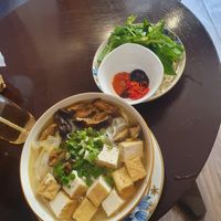 Pho chay (on the pic specially prepared with tofu) at Mai Anh in Ho Chi Minh City