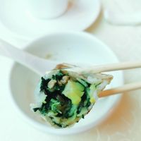 Veggie dumplings with lots of veg at Heartful Veggie 從心素食 in New Territories