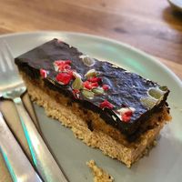 Date caramel slice at Cafe U in Kelso