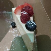 Vegan vanilla cheesecake to take away at Cafe U in Kelso