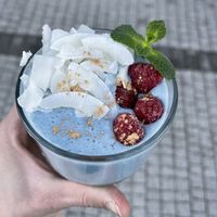 Blue spirulina coconut mash  at Coconut Coffee & Smoothies - Maybe closed in Bansko