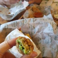 Crispy avocado - delicious at Hierbabuena Vegan in Buenos Aires