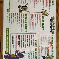 Other side of menu  at Hierbabuena Vegan in Buenos Aires