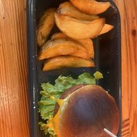 Plant burger  at Hierbabuena Vegan in Buenos Aires