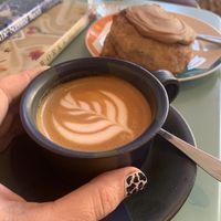 oat magic and cinnamon scroll  #Veganuary at Gloria in Brunswick