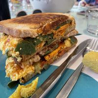 Scrambled tofu sandwich   at Gloria in Brunswick