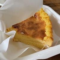 A slice of baked cheesecake  at Gloria in Brunswick