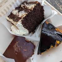 cake haul - black forest, Brazilian carrot, tiramisu slice at Gloria in Brunswick
