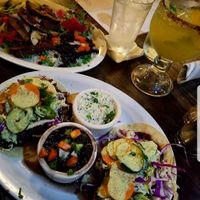 Vegan seitan tacos & vegan "steak" at Local Table in Katy