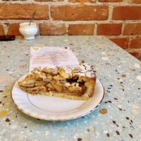 Apple almond pie  at Baja Wegańska Cukiernia in Warsaw
