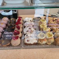 Bakery goods at Baja Wegańska Cukiernia in Warsaw