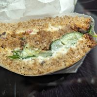 Pate sandwich - nice but very peppery at Baja Wegańska Cukiernia in Warsaw