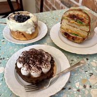 Three food items😉 at Baja Wegańska Cukiernia in Warsaw