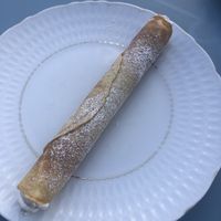 Roll filled with cream  at Baja Wegańska Cukiernia in Warsaw