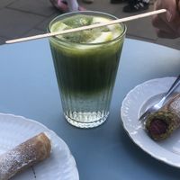 Matcha tonic  at Baja Wegańska Cukiernia in Warsaw