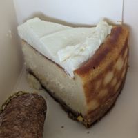 Baked cheesecake! at Baja Wegańska Cukiernia in Warsaw