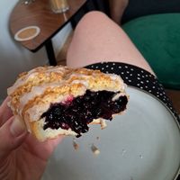 A lot of blueberries inside! at Baja Wegańska Cukiernia in Warsaw