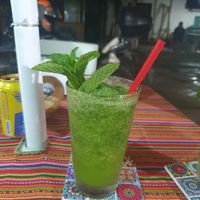Mint lemonade (delicious) at Barba Beach Arabic Food  in Palomino