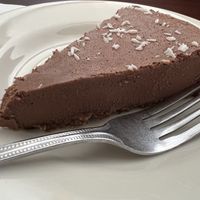 Chocolate pie   at Shangri-la Buddha in Albany