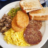 Nice N Easy with some additional mushrooms and green peppers at Black & Blue Diner in Las Vegas