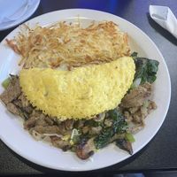 Vegan omelette  #Veganuary at Black & Blue Diner in Las Vegas