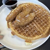 Chik’n & Waffles  at Black & Blue Diner in Las Vegas
