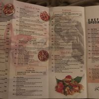 Menu at Pad Mango in Poughkeepsie