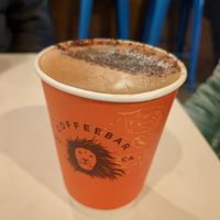 Mocha latte with oat milk at CoffeeBar Bakery in Truckee
