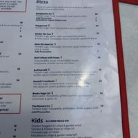 Pizza menu February 2024  at Slipstream Brewing Company in Yeerongpilly